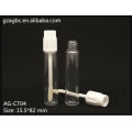 Transparent&Empty Plastic Round Lip Gloss Tube AG-CT04, AGPM Cosmetic Packaging , Custom Colors/Logo